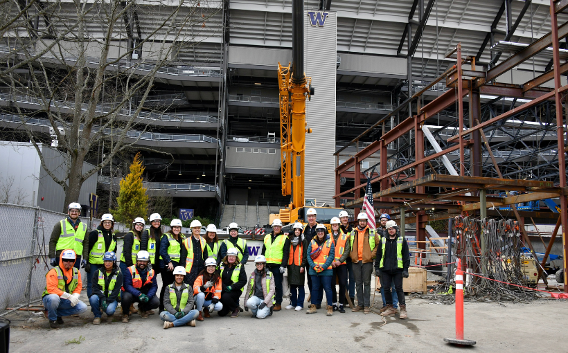 University of Washington Basketball Facility Tops Out